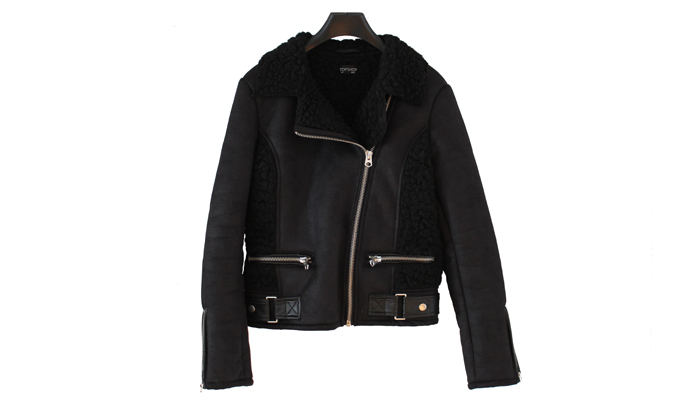 FAUX SHEEPSKIN JACKET