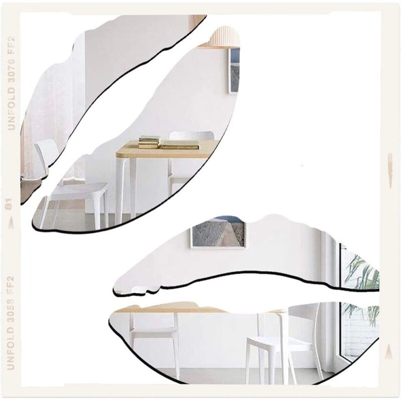 amazon lip-shaped mirror wall stickers