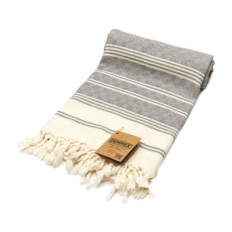 DEMMEX Organic Cotton Turkish towel Blanket Bath Beach Pool